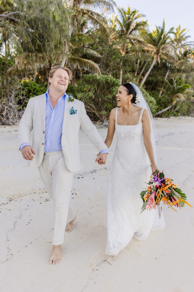 A gorgeous beach wedding at Turtle Island