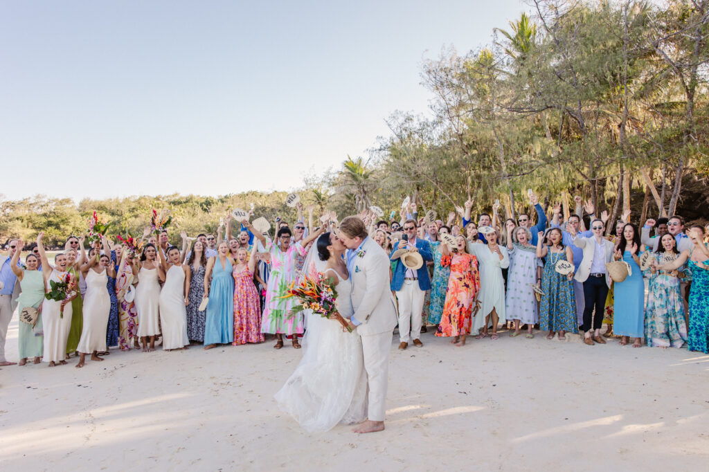 A gorgeous beach wedding at Turtle Island