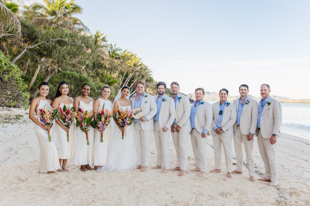 A gorgeous beach wedding at Turtle Island