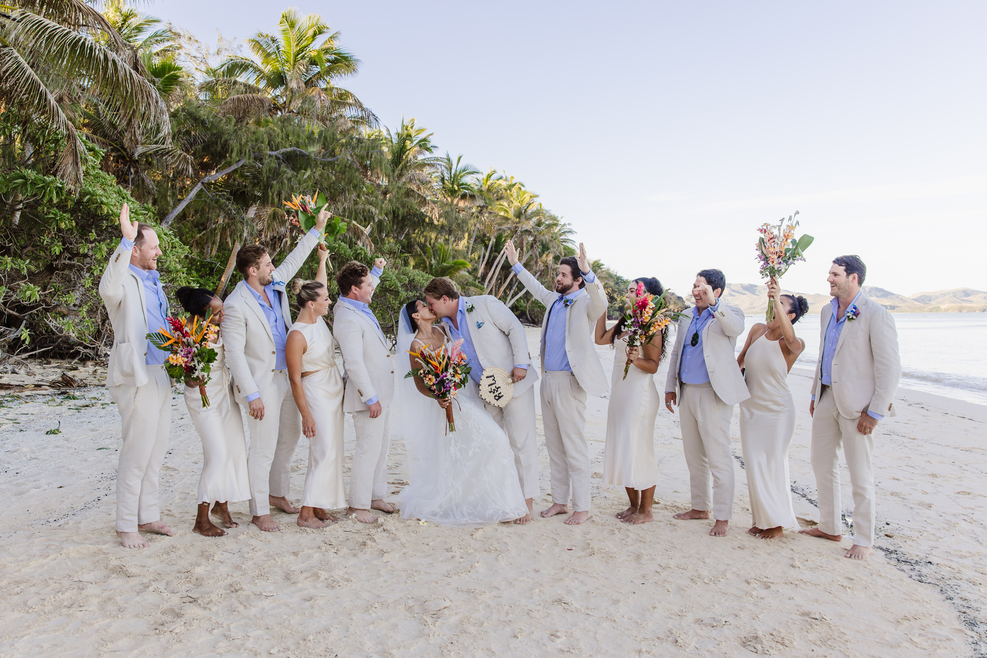 A beautfiul wedding at Turtle Island Fiji