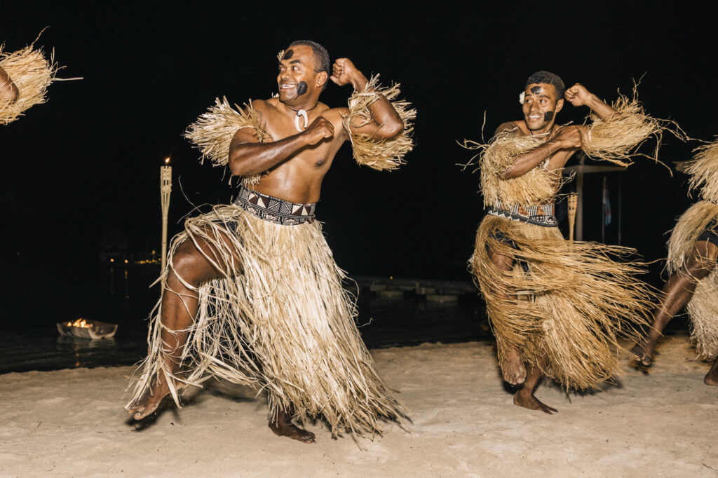 Turtle Island Fiji wedding reception