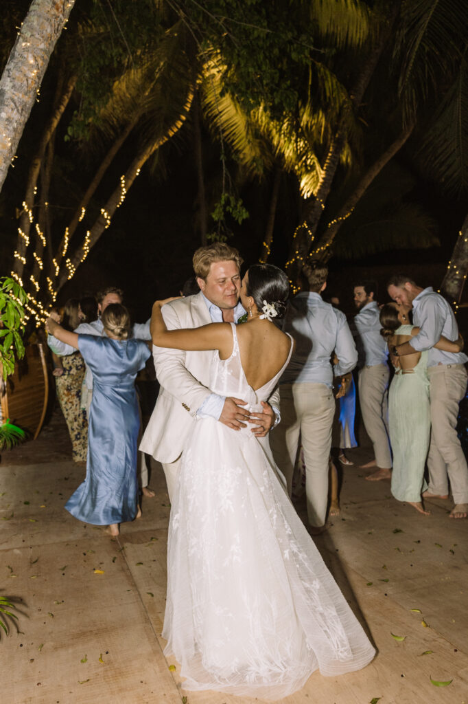 Turtle Island Fiji wedding reception