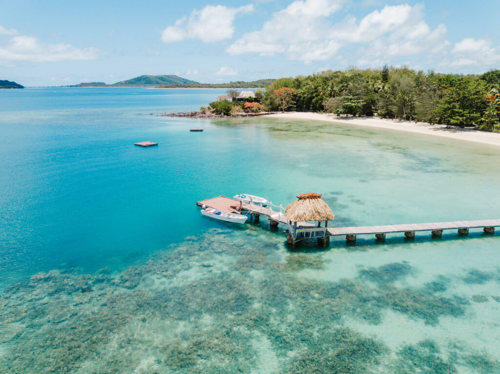 Aerial view of Turtle Island