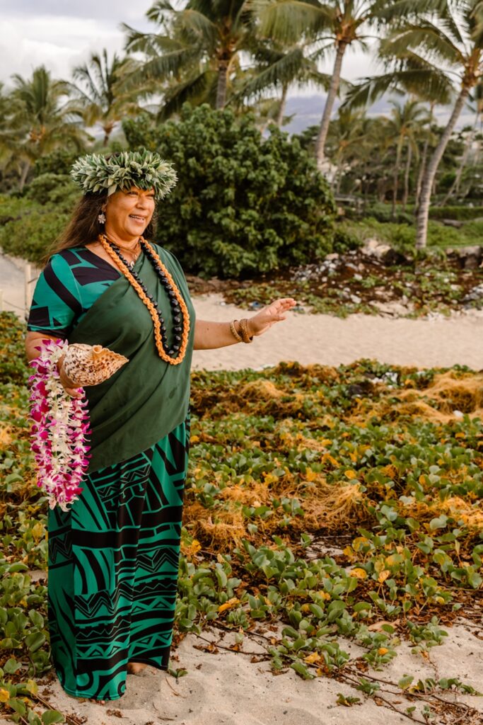 Michaela Larson, big island ceremony officiant