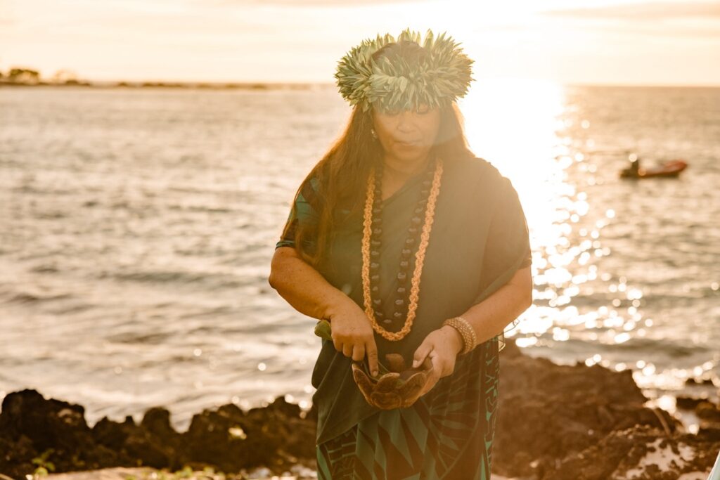 Michaela Larson, big island ceremony officiant