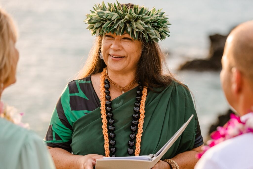 Michaela Larson, big island ceremony officiant