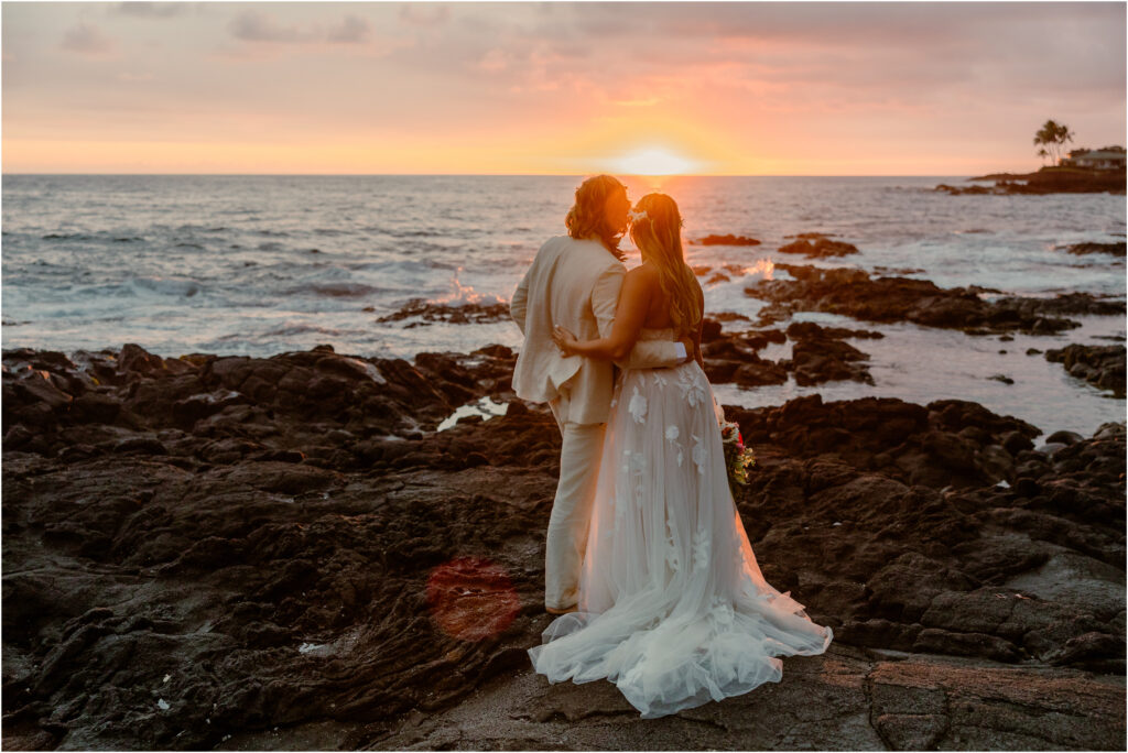 Living Stones Church Kona Sunset Wedding