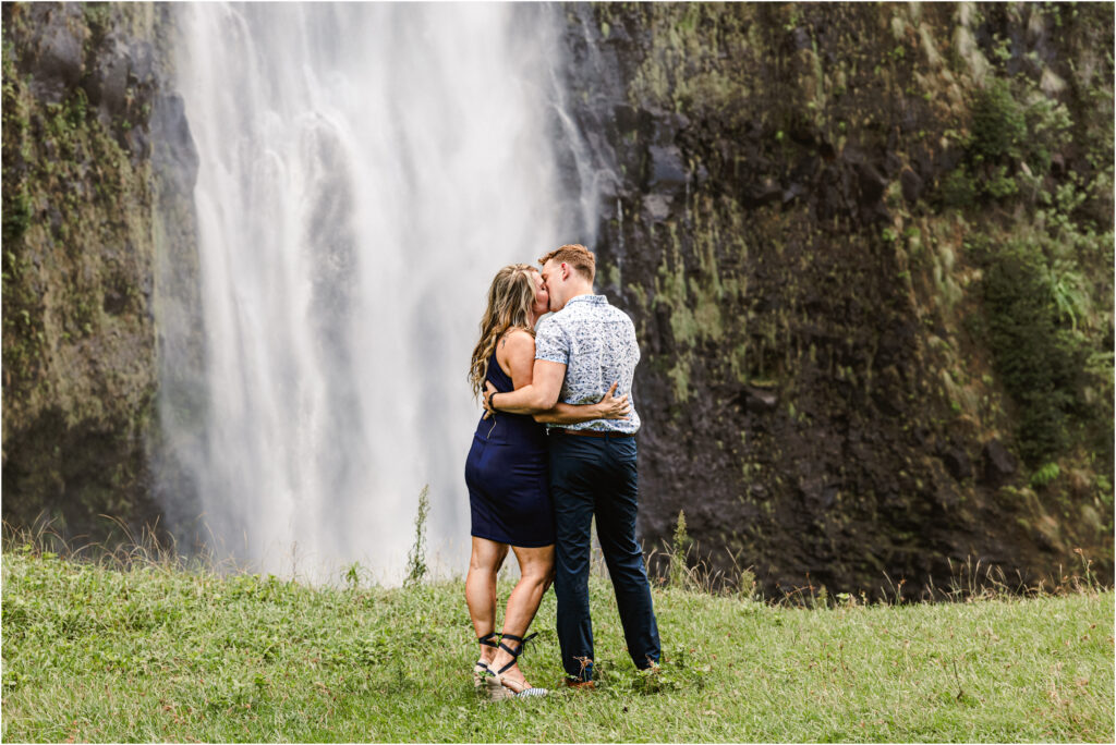 newly engaged couple