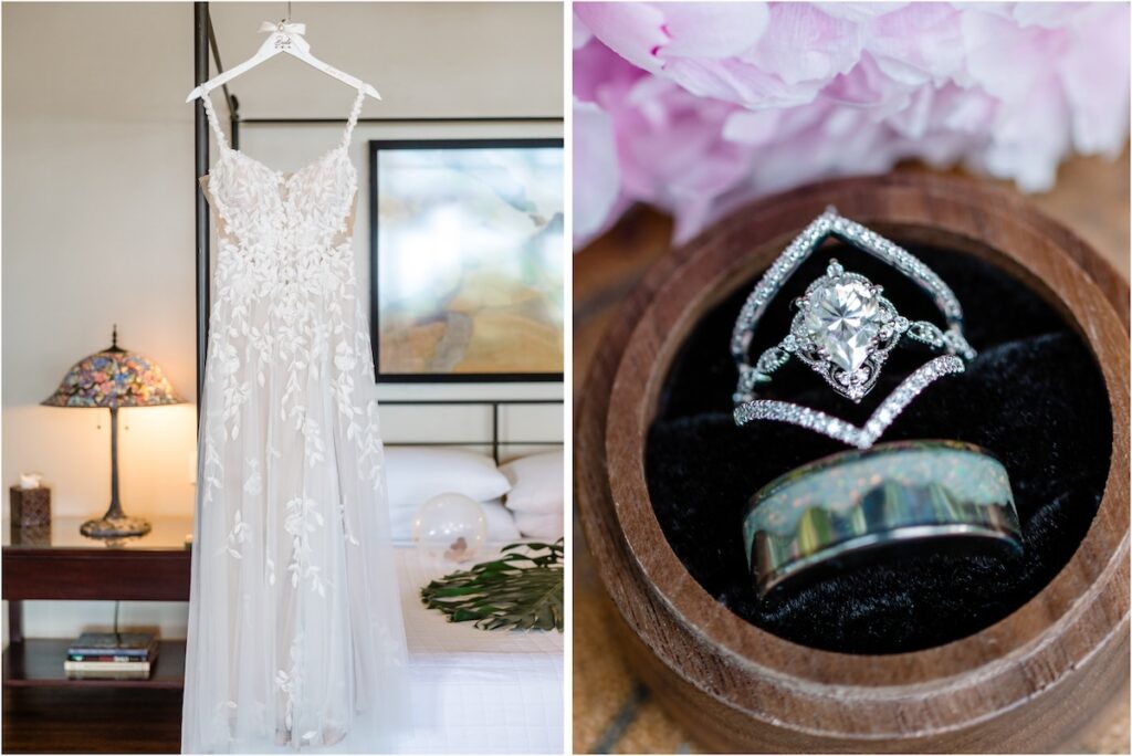 Holualoa Inn wedding set up
