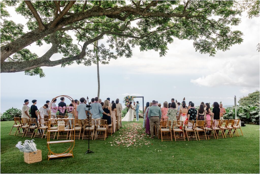 Holualoa Inn wedding ceremony