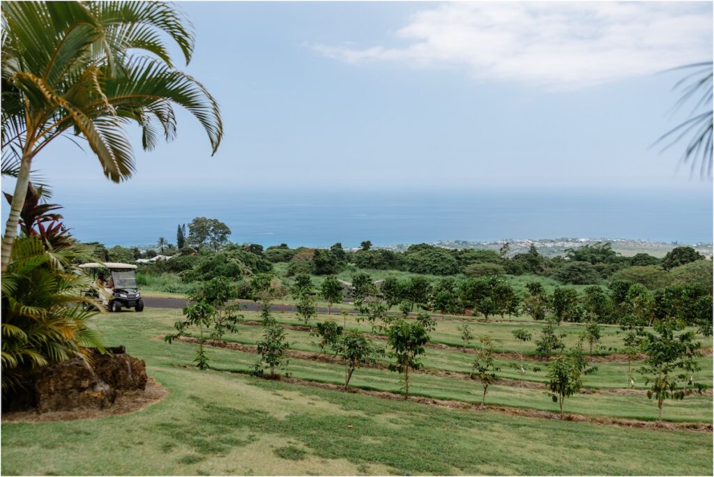 The view from Holualoa Inn wedding venue