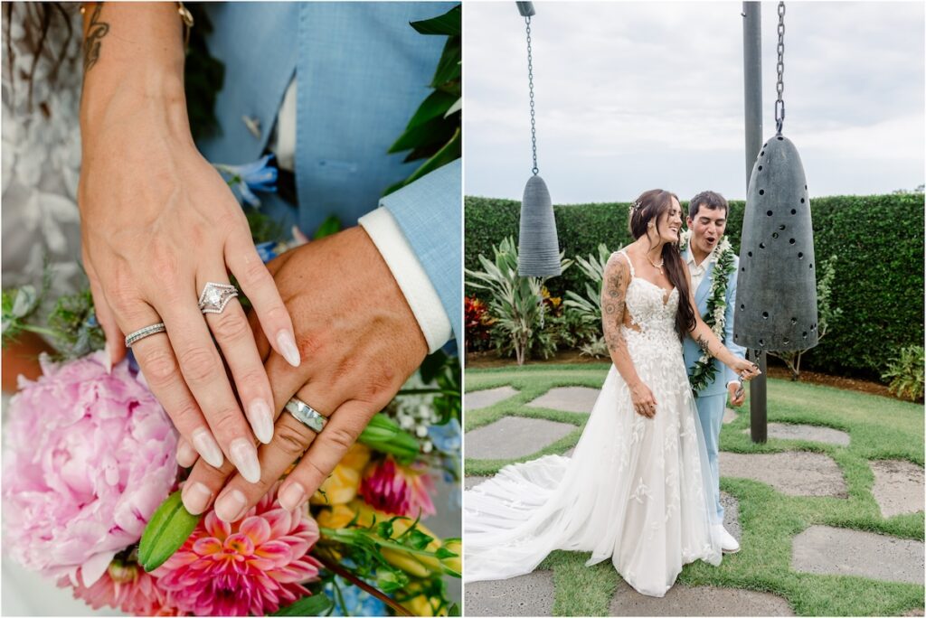Holualoa Inn Wedding bride and groom portrait