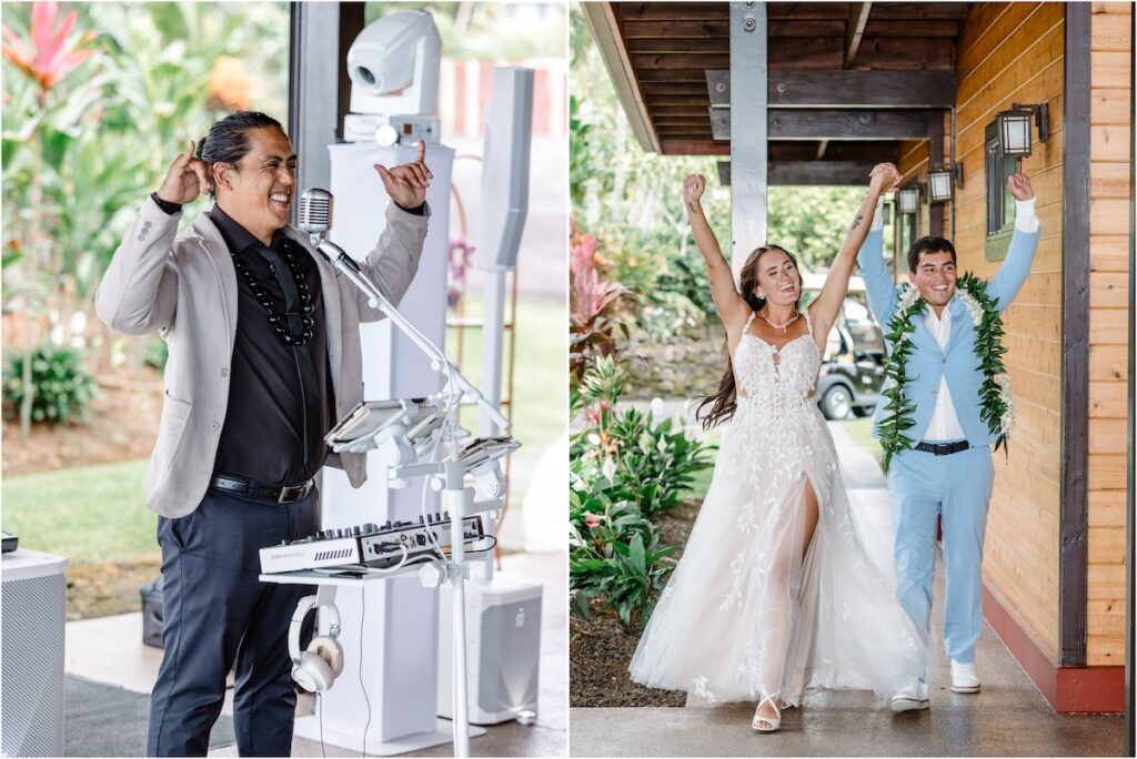 Holualoa Inn wedding reception shot