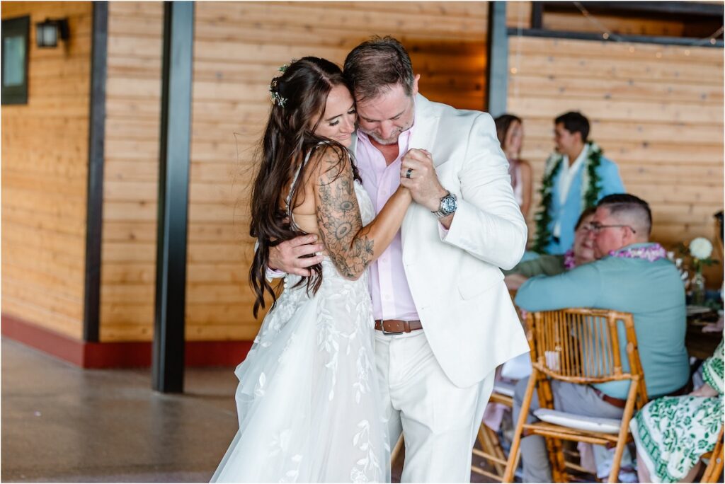 Holualoa Inn wedding reception shot